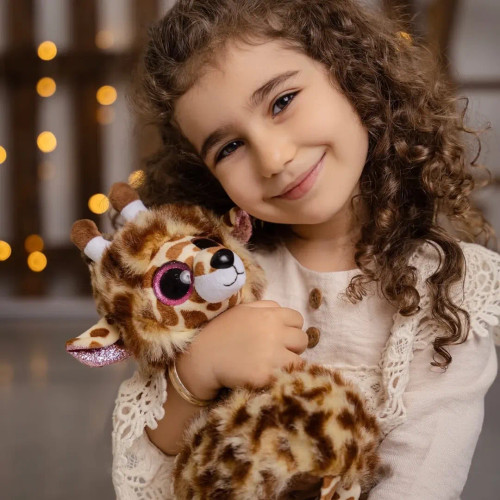 پیراهن آستین بلند دخترانه یقه گرد وازگیپور در آستین و یقه استفاده شده و جنس لینن